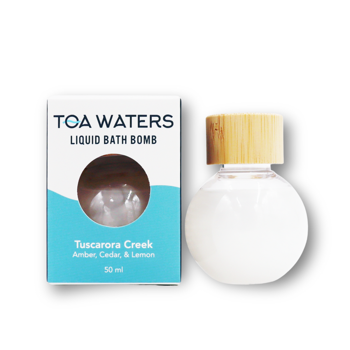 Tuscarora Creek Liquid Bath Bomb - Amber, Cedar, and Lemon